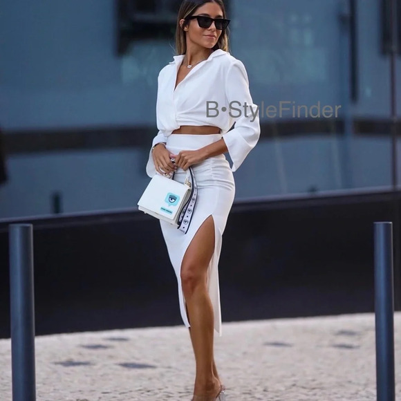 ZARA Blogger’s Fav| Pleated Cropped White Dress Shirt - Picture 13 of 16